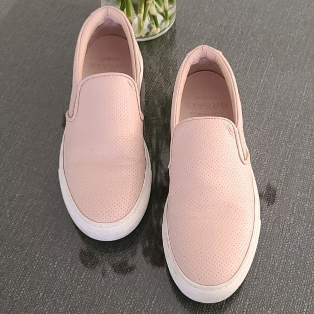 GREATS BROOKLYN Wooster Pink Leather Slip On Sneakers 10 40 MADE IN ITALY - Picture 14 of 15